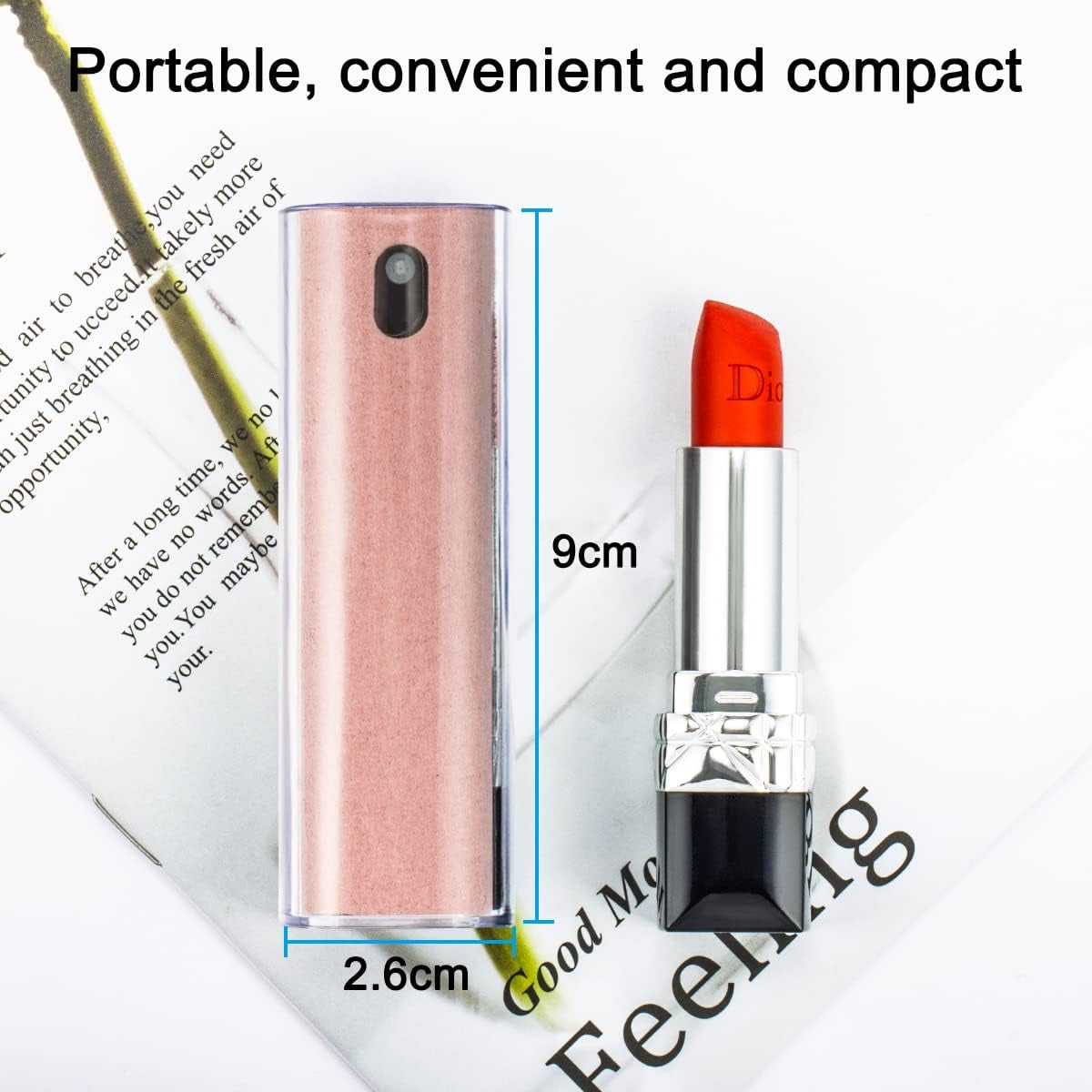 Touchscreen Mist Cleaner Spray, Electronic Screen Cleaner for TV, Laptop, Tablet, PC, Computer Monitor LCD Flat Screens, Eyeglasses - Pink